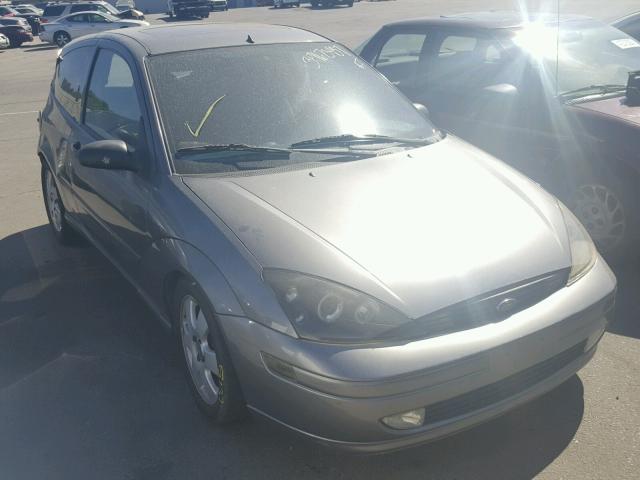 3FAFP313X1R133467 - 2001 FORD FOCUS ZX3 GRAY photo 1