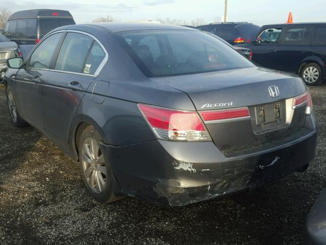 1HGCP2E7XCA146903 - 2012 HONDA ACCORD EX GRAY photo 3