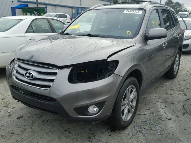 5XYZK3AB5CG124315 - 2012 HYUNDAI SANTA FE L GRAY photo 2