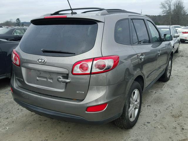 5XYZK3AB5CG124315 - 2012 HYUNDAI SANTA FE L GRAY photo 4