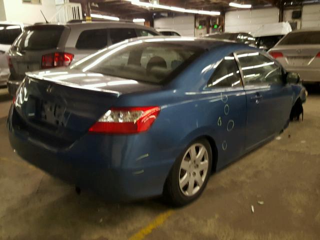 2HGFG12647H531562 - 2007 HONDA CIVIC LX BLUE photo 4