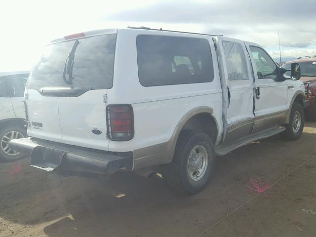 1FMSU45F03EA35688 - 2003 FORD EXCURSION WHITE photo 4