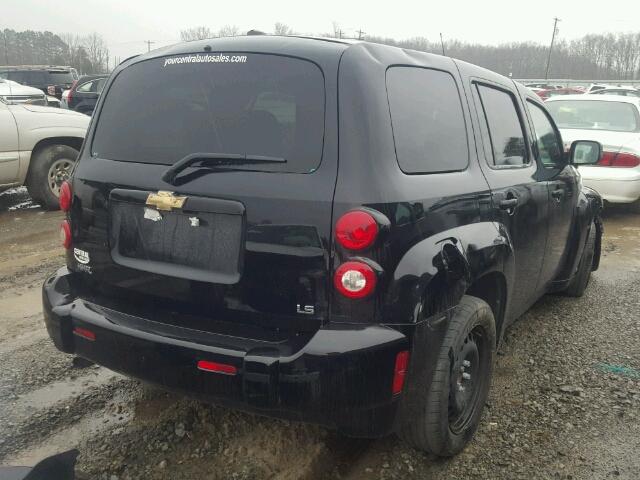 3GNCA33D08S665311 - 2008 CHEVROLET HHR LS BLACK photo 4