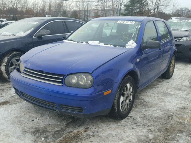 9BWGT61JX14045558 - 2001 VOLKSWAGEN GOLF GLS BLUE photo 2