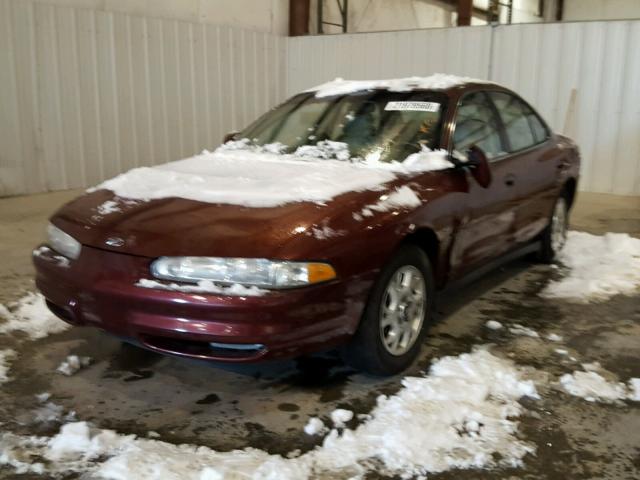 1G3WS52H7YF158431 - 2000 OLDSMOBILE INTRIGUE G BURGUNDY photo 2