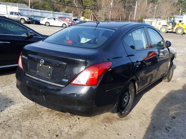 3N1CN7AP5EL855180 - 2014 NISSAN VERSA S BLACK photo 4