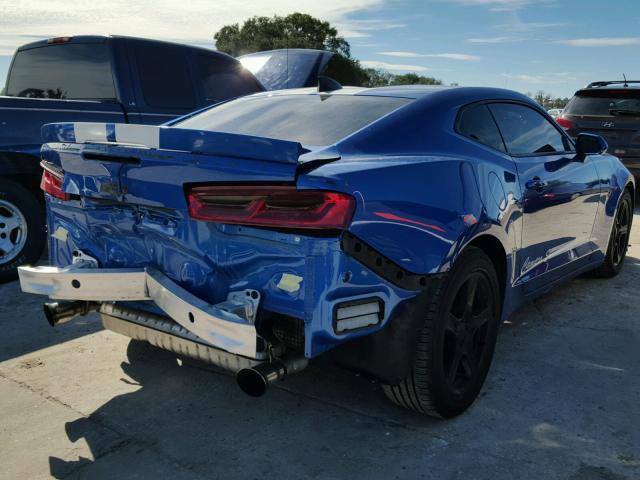 1G1FB1RXXG0193349 - 2016 CHEVROLET CAMARO LT BLUE photo 4