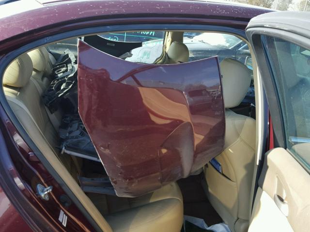 1HGCP26878A064397 - 2008 HONDA ACCORD EXL BURGUNDY photo 6