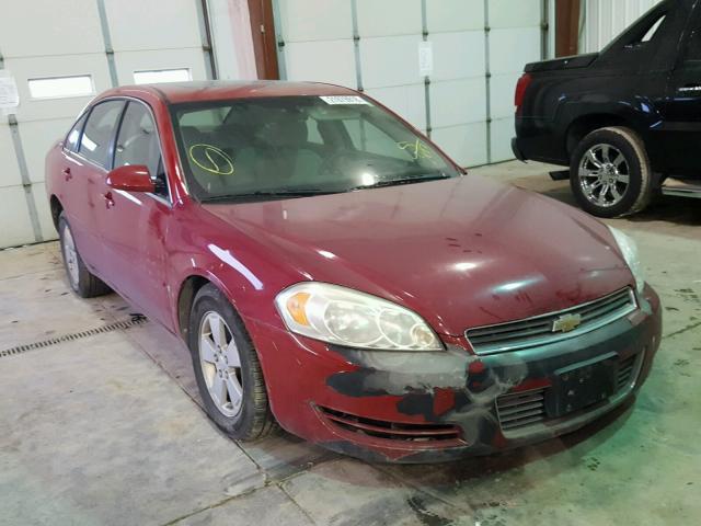 2G1WT58N989143697 - 2008 CHEVROLET IMPALA LT RED photo 1