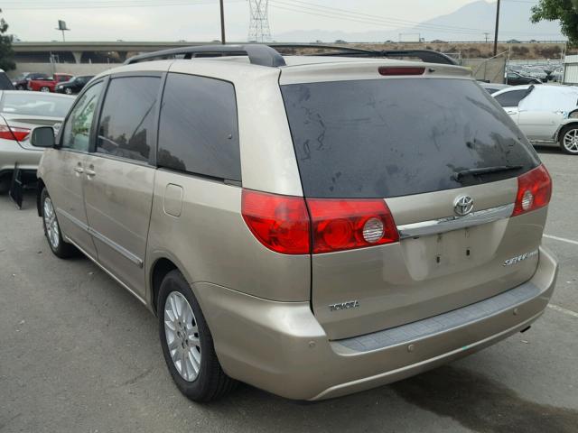 5TDZK22C58S135472 - 2008 TOYOTA SIENNA XLE GOLD photo 3