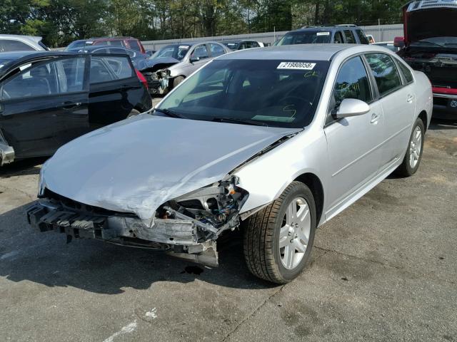 2G1WG5E32D1158395 - 2013 CHEVROLET IMPALA LT SILVER photo 2