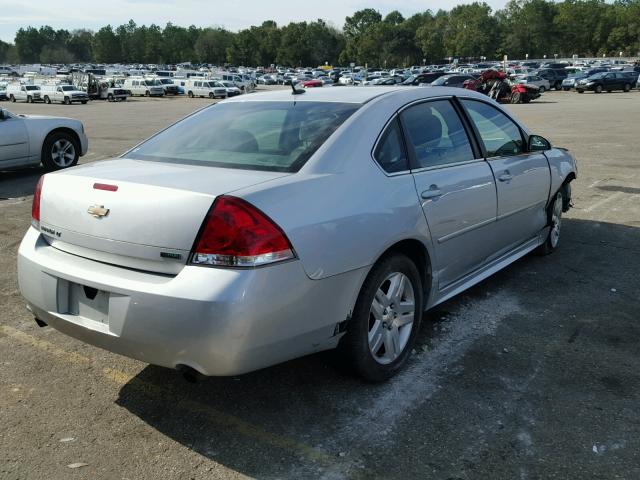 2G1WG5E32D1158395 - 2013 CHEVROLET IMPALA LT SILVER photo 4