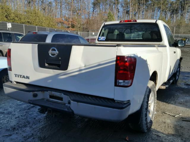 1N6AA06F98N320183 - 2008 NISSAN TITAN XE WHITE photo 4