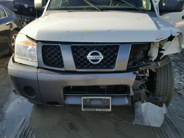 1N6AA06F98N320183 - 2008 NISSAN TITAN XE WHITE photo 7