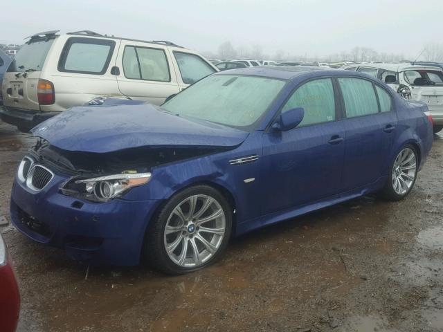 WBSNB93546B584663 - 2006 BMW M5 BLUE photo 2