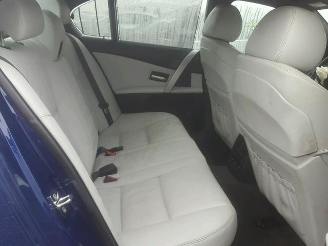 WBSNB93546B584663 - 2006 BMW M5 BLUE photo 6