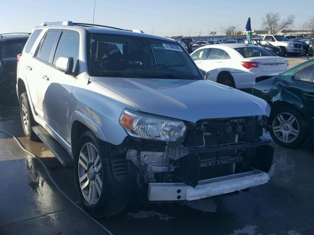 JTEZU5JR3A5012889 - 2010 TOYOTA 4RUNNER SR SILVER photo 1