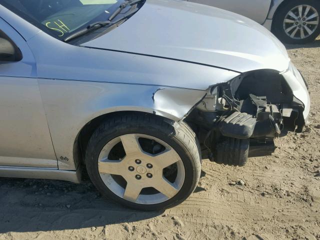 1G1AF5F53A7225534 - 2010 CHEVROLET COBALT 2LT SILVER photo 9