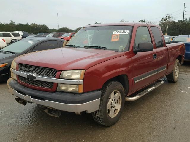 1GCEC19Z25Z134841 - 2005 CHEVROLET SILVERADO RED photo 2