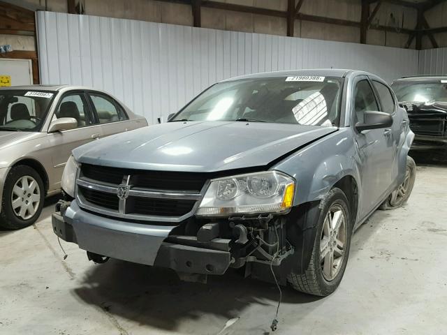 1B3LC56B69N522644 - 2009 DODGE AVENGER SX BLUE photo 2