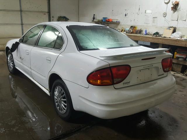 1G3NL52E44C213010 - 2004 OLDSMOBILE ALERO GL WHITE photo 3