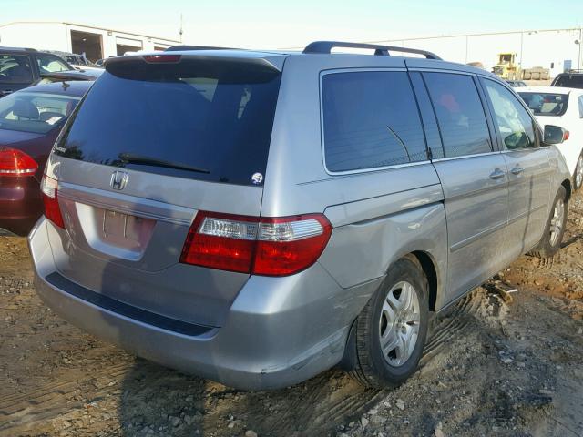 5FNRL38646B447580 - 2006 HONDA ODYSSEY EX SILVER photo 4