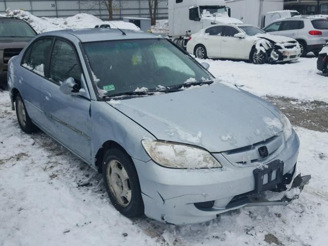 JHMES96665S001731 - 2005 HONDA CIVIC HYBR BLUE photo 1