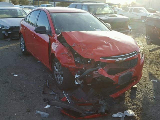 1G1PA5SGXE7128255 - 2014 CHEVROLET CRUZE LS RED photo 1