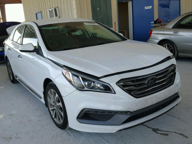 5NPE34AF5FH230149 - 2015 HYUNDAI SONATA SPO WHITE photo 1