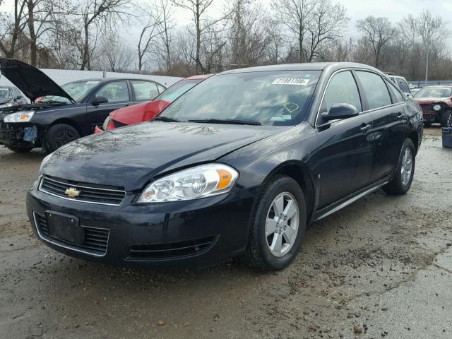 2G1WT57K191217072 - 2009 CHEVROLET IMPALA 1LT BLACK photo 2