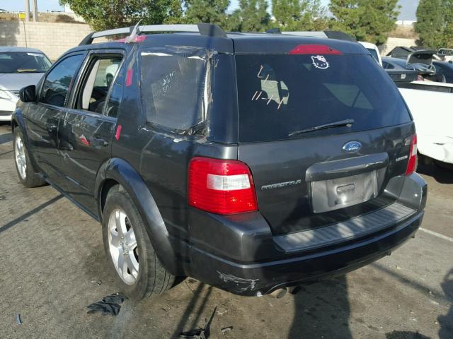 1FMDK03197GA15481 - 2007 FORD FREESTYLE BLACK photo 3