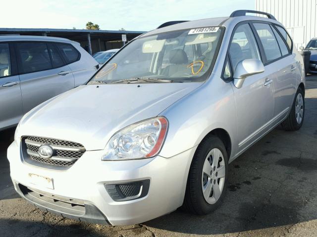 KNAFG528097254864 - 2009 KIA RONDO BASE SILVER photo 2