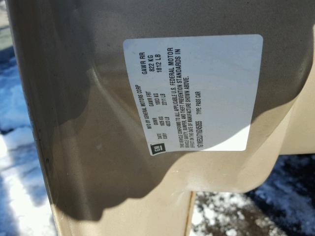 1G1NE52J716245055 - 2001 CHEVROLET MALIBU LS 金色 照片 10