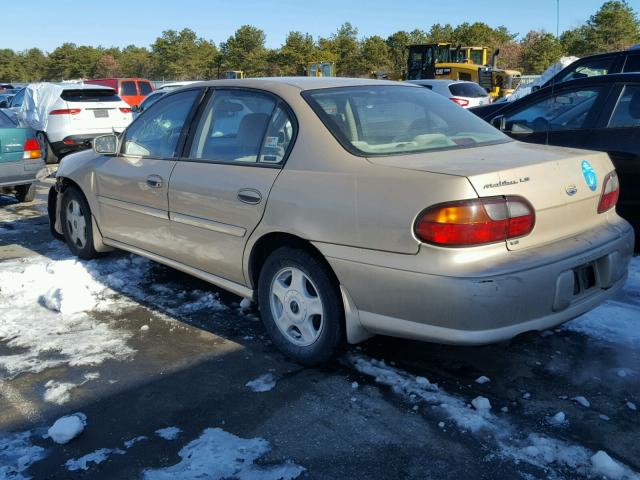 1G1NE52J716245055 - 2001 CHEVROLET MALIBU LS GOLD photo 3