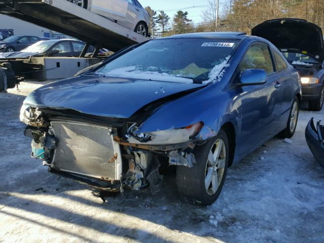 2HGFG12856H513510 - 2006 HONDA CIVIC EX BLUE photo 2