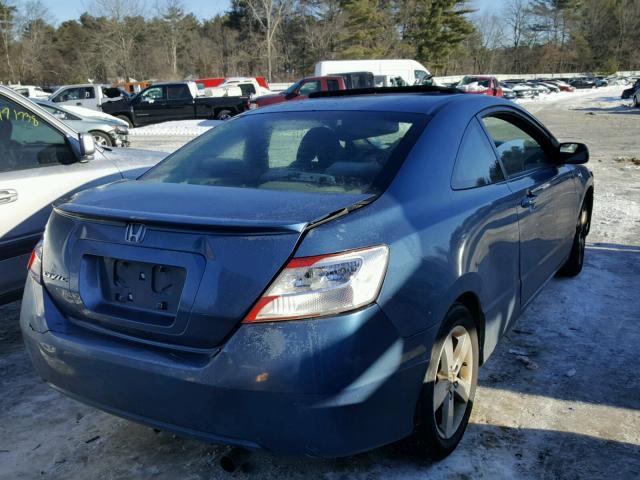 2HGFG12856H513510 - 2006 HONDA CIVIC EX ლურჯი ფოტო 4