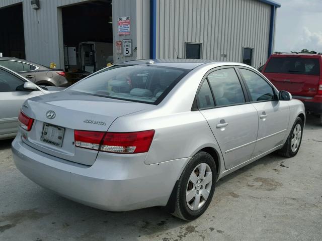 5NPET46C58H309189 - 2008 HYUNDAI SONATA SILVER photo 4