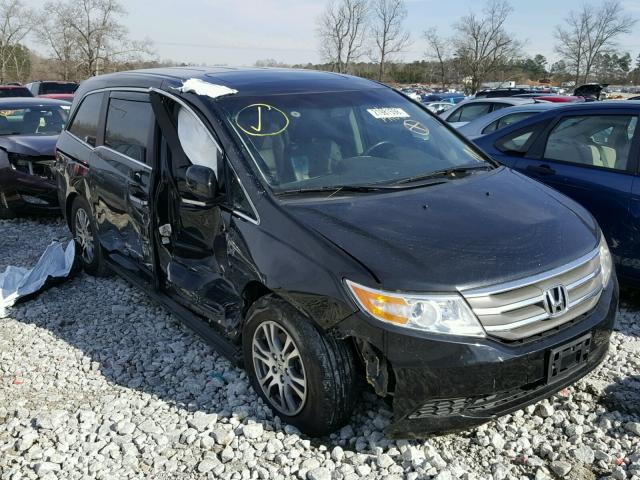 5FNRL5H66CB133176 - 2012 HONDA ODYSSEY EX BLACK photo 1