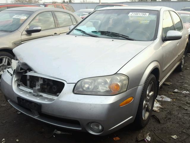 JN1DA31A03T416014 - 2003 NISSAN MAXIMA GLE GRAY photo 2