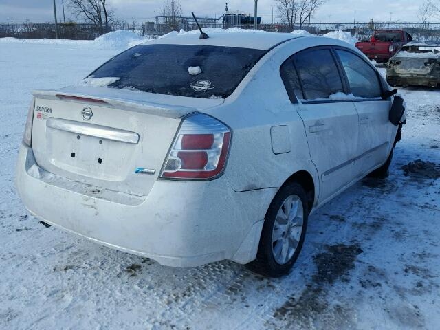 3N1AB6AP7CL628645 - 2012 NISSAN SENTRA 2.0 WHITE photo 4