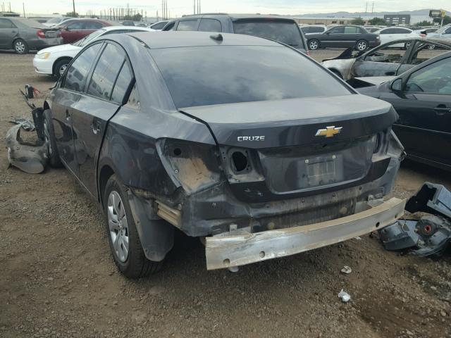 1G1PA5SH8E7155107 - 2014 CHEVROLET CRUZE LS CHARCOAL photo 3