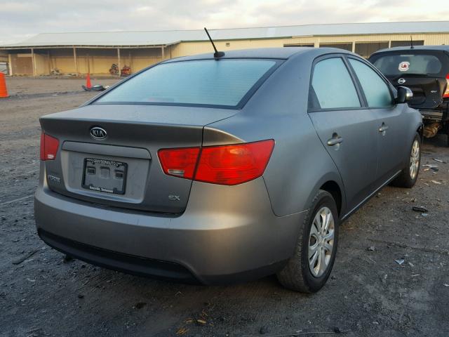 KNAFU4A23A5053962 - 2010 KIA FORTE EX GRAY photo 4