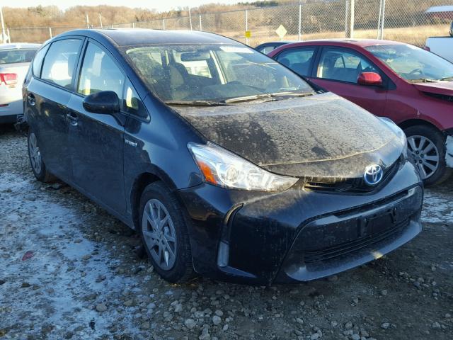 JTDZN3EU7FJ021694 - 2015 TOYOTA PRIUS V BLACK photo 1