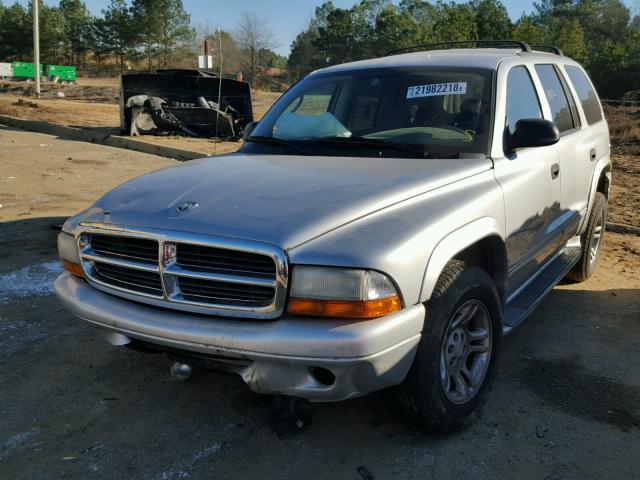 1D4HR48N03F604037 - 2003 DODGE DURANGO SL SILVER photo 2