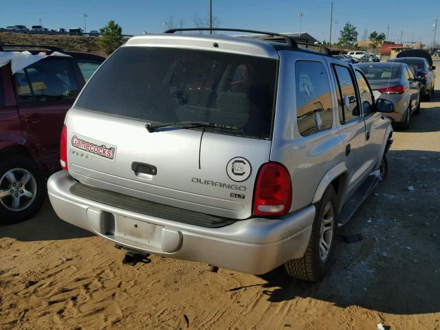 1D4HR48N03F604037 - 2003 DODGE DURANGO SL SILVER photo 4