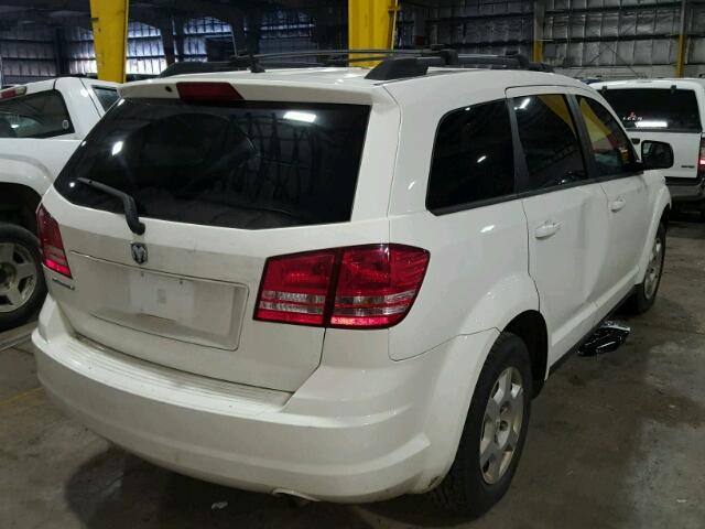 3D4GG47B29T227671 - 2009 DODGE JOURNEY SE WHITE photo 4