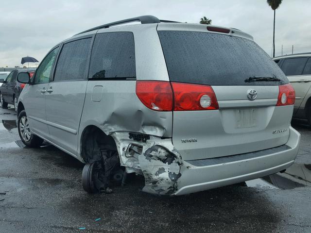 5TDZA23C86S418186 - 2006 TOYOTA SIENNA CE SILVER photo 3