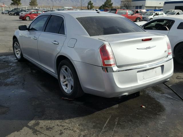 2C3CCACGXCH182121 - 2012 CHRYSLER 300 LIMITE SILVER photo 3