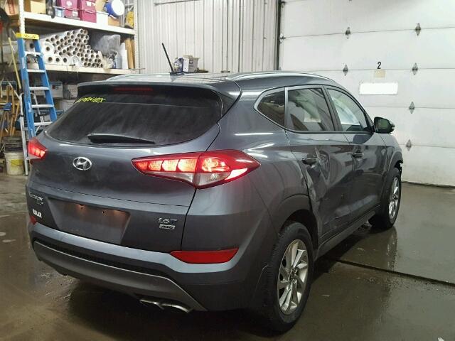 KM8J3CA25GU038657 - 2016 HYUNDAI TUCSON LIM GRAY photo 4