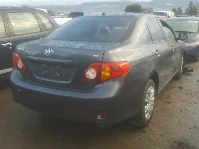 1NXBU4EE7AZ371333 - 2010 TOYOTA COROLLA BA CHARCOAL photo 4